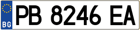 Trailer License Plate